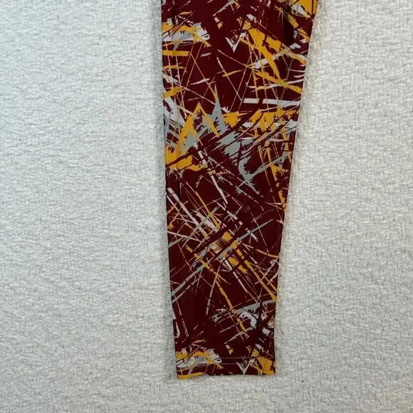 Zubaz NFL Women's maroon and yellow Washington Commanders leggings med - Picture 2 of 8